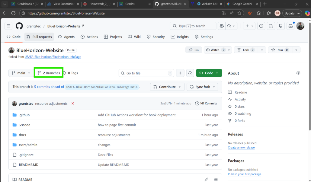 GitHub Setup and Resources — BlueHorizon