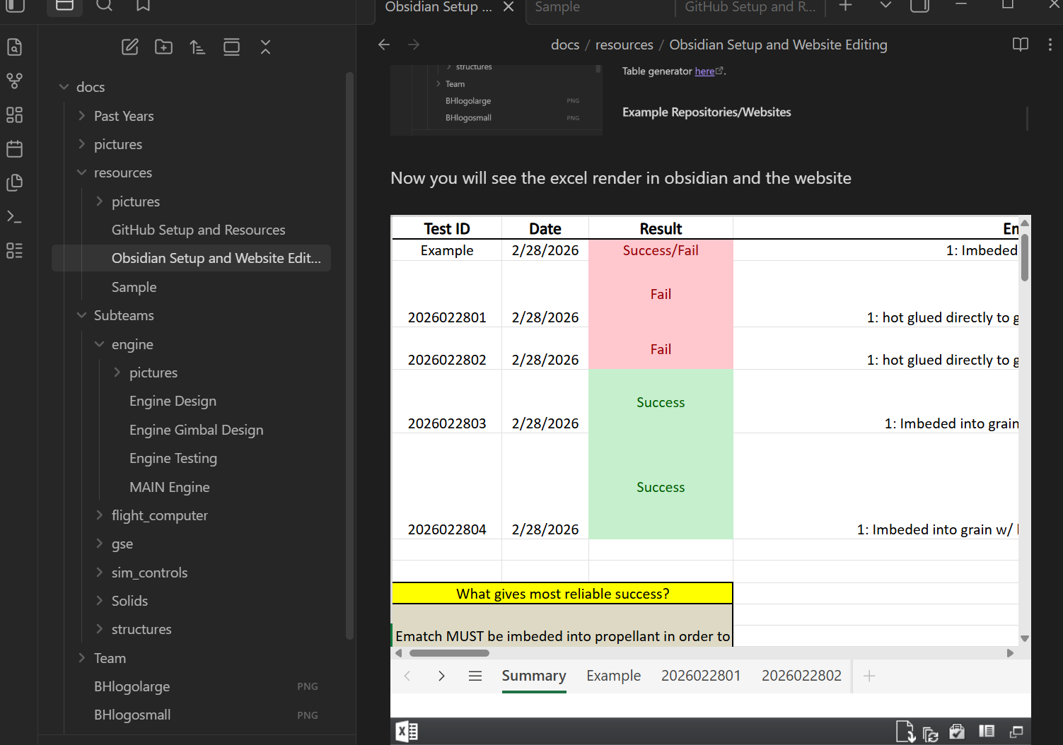 Obsidian Setup and Website Editing — BlueHorizon